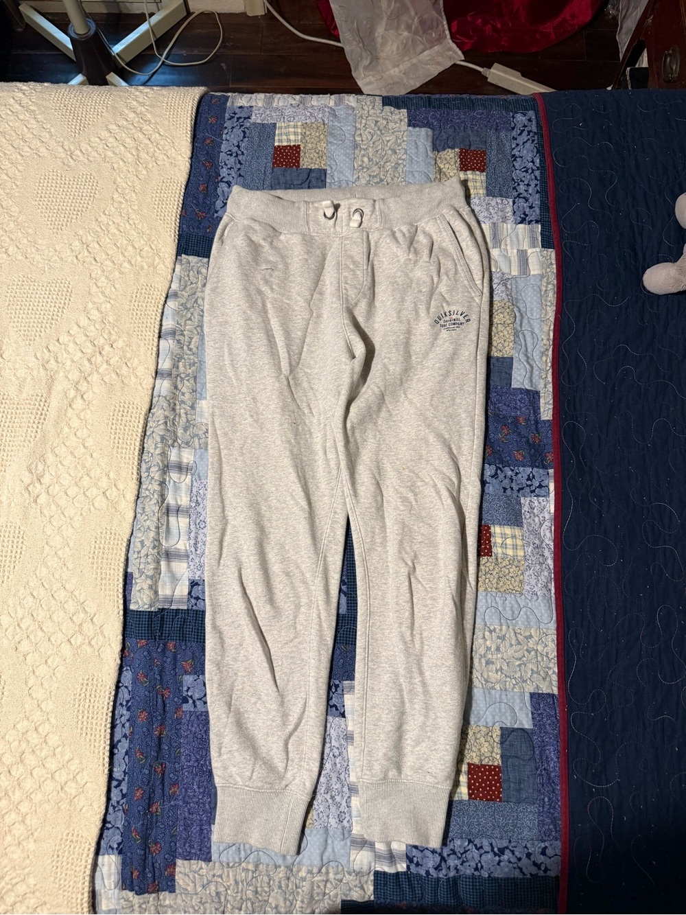 Quiksilver Light Gray Kids' Fleece Joggers